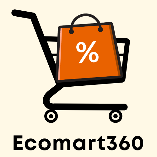 new ecomart360 logo that shows a discounted online cart